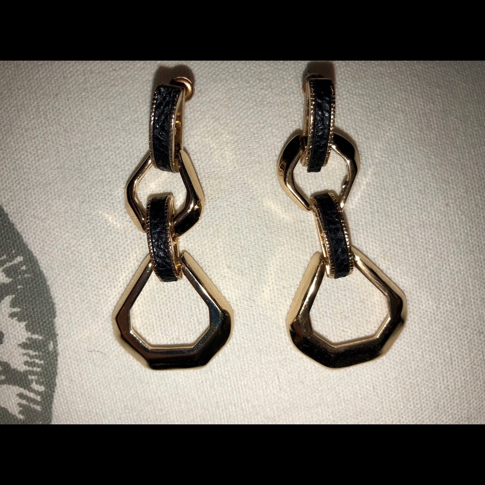 Black and Gold Earrings